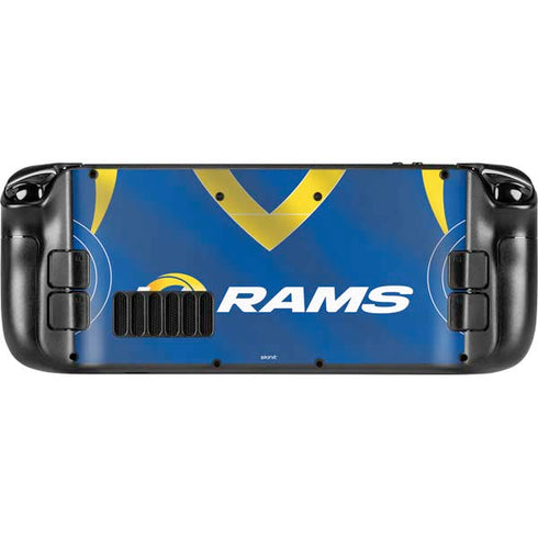 NFL Los Angeles Rams Team Jersey Steam Deck Handheld Gaming Computer Skin
